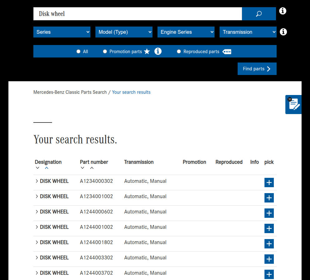 The complete database.