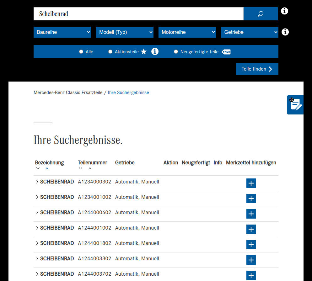 Die komplette Datenbank.